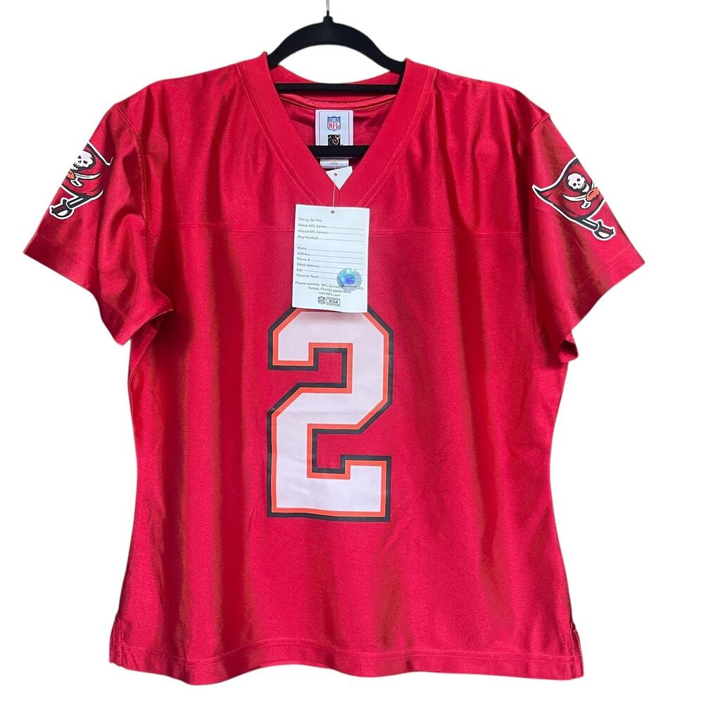 Tampa‎ Bay Buccaneers Jersey Womens Medium Red NFL Football Simms #2 V Neck